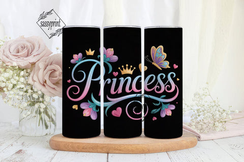 Princess Tumbler Wrap PNG Sublimation sassyprint 