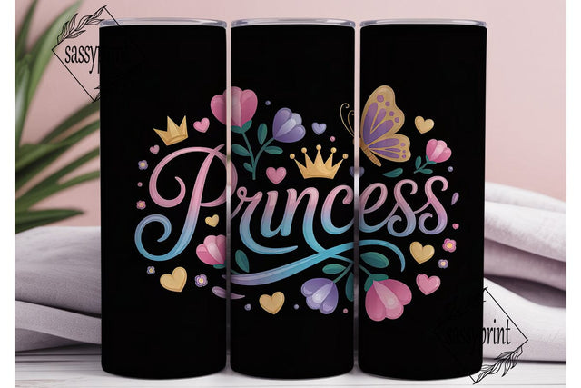 Princess Tumbler Wrap PNG Sublimation sassyprint 