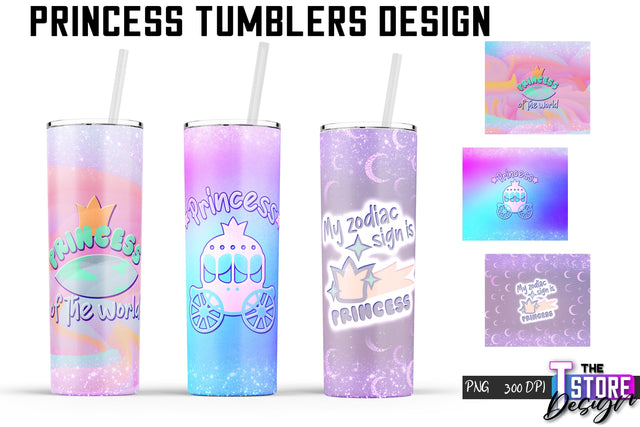 Princess Tumblers | Princess Tumbler Sublimation | PNG 20 Oz | Tumbler Wrap Sublimation The T Store Design 
