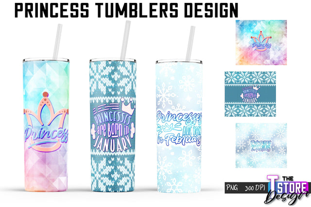 Princess Tumblers | Princess Tumbler Sublimation | PNG 20 Oz | Tumbler Wrap Sublimation The T Store Design 