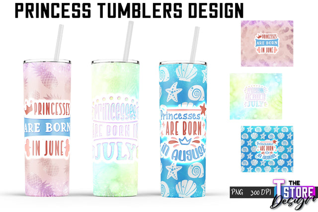 Princess Tumblers | Princess Tumbler Sublimation | PNG 20 Oz | Tumbler Wrap Sublimation The T Store Design 