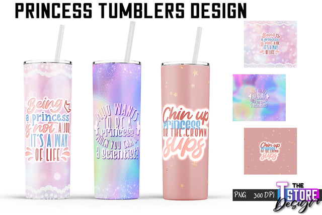 Princess Tumblers | Princess Tumbler Sublimation | PNG 20 Oz | Tumbler Wrap Sublimation The T Store Design 