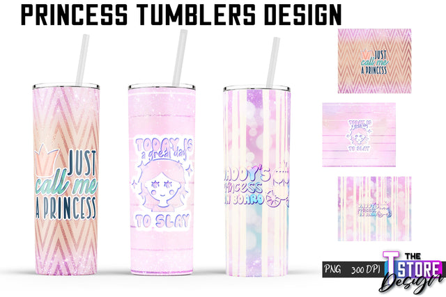 Princess Tumblers | Princess Tumbler Sublimation | PNG 20 Oz | Tumbler Wrap Sublimation The T Store Design 