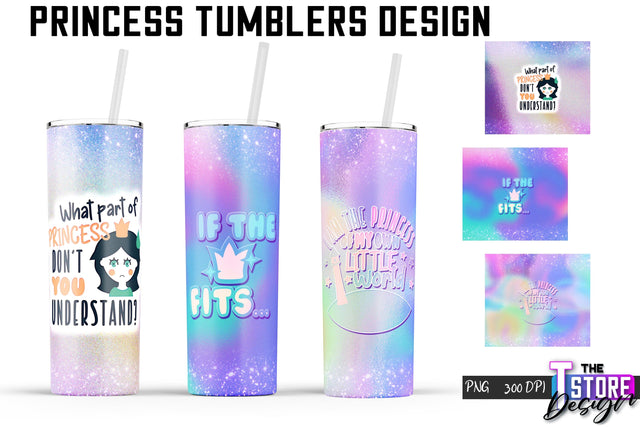 Princess Tumblers | Princess Tumbler Sublimation | PNG 20 Oz | Tumbler Wrap Sublimation The T Store Design 