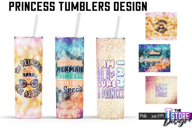 Princess Tumblers | Princess Tumbler Sublimation | PNG 20 Oz | Tumbler Wrap Sublimation The T Store Design 