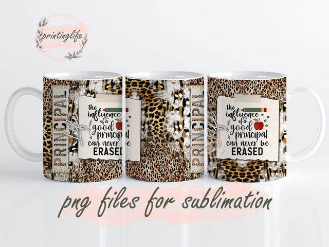 Principal Mug Wrap Design, Instant Digital Design Download Mug Wrap Design, Mug Design PNG Sublimation PrintingLife 