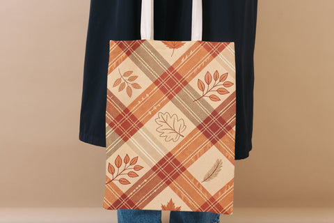 Printable Autumn Plaid Digital Patterns, Digital Paper Digital Pattern FloridPrintables 