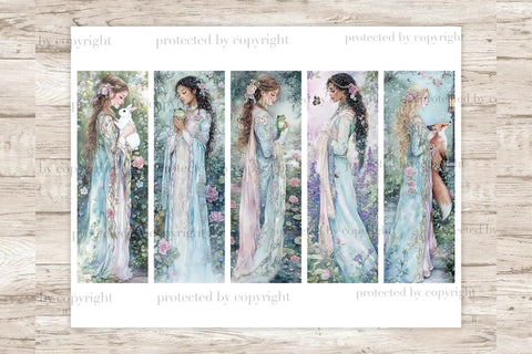 Printable Bookmarks for Readers | Summer Garden Bookmark SVG GlamArtZhanna 