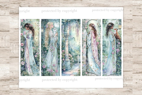 Printable Bookmarks for Readers | Summer Garden Bookmark SVG GlamArtZhanna 