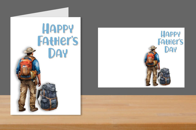 Printable Father's Day Card Template SVG zafrans studio 