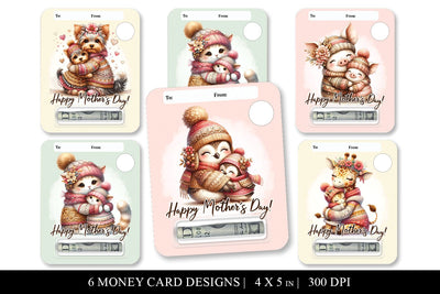 Printable Mother's Day Money Holder Card Designs Sublimation BijouBay 
