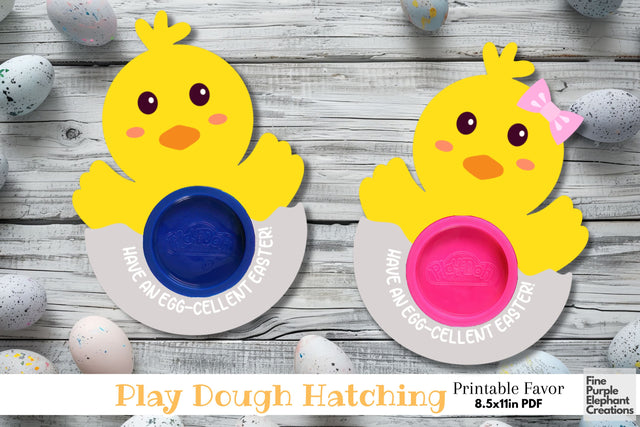Printable Play Dough Chick Egg Hatchling Easter Digital Paper Cards Digital Pattern Fine Purple Elephant Creations 
