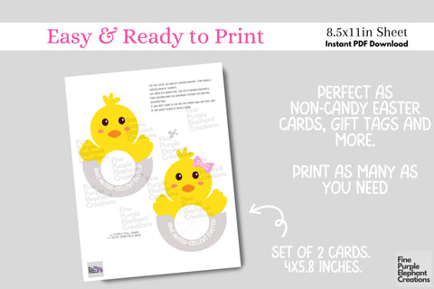 Printable Play Dough Chick Egg Hatchling Easter Digital Paper Cards Digital Pattern Fine Purple Elephant Creations 