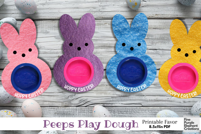 Printable Play Dough Easter Bunny Marshmallow Peeps Texture Digital Paper Playdoh Cards Digital Pattern Fine Purple Elephant Creations 