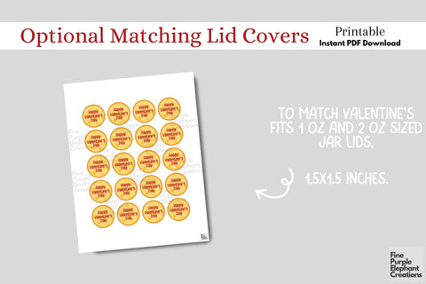 Printable Play Dough Pizza Valentine | Mini Playdoh Non-Candy Favors Digital Pattern Fine Purple Elephant Creations 