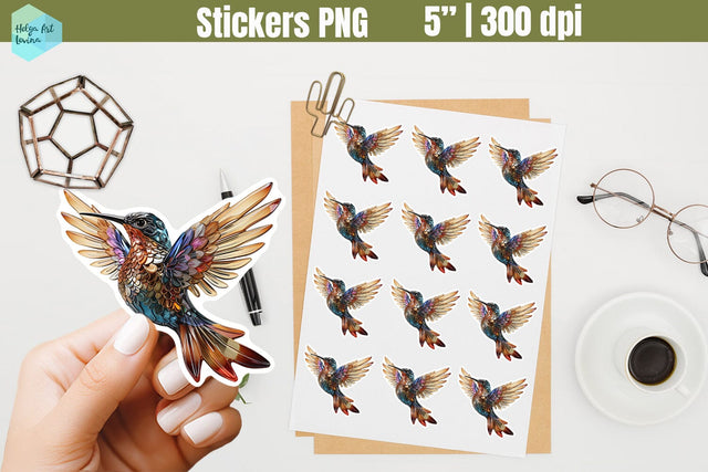 Printables Stickers | Hummingbirds Sublimation Helga Art 