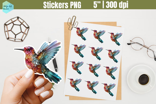 Printables Stickers | Hummingbirds Sublimation Helga Art 