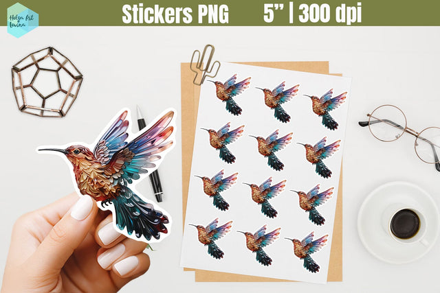 Printables Stickers | Hummingbirds Sublimation Helga Art 
