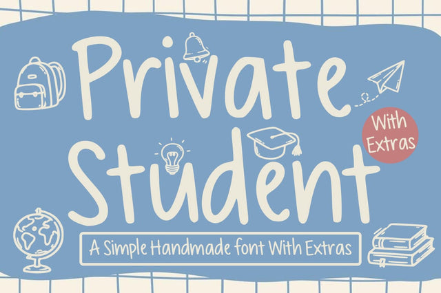 Private Student with Extras Font Studio Natural Ink 