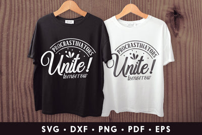 Procrastinators Unite Tomorrow - Sarcastic SVG SVG CraftLabSVG 