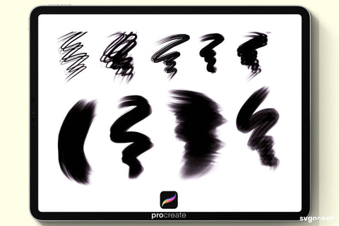 Procreate Hair Brushes SVG SvgOcean 