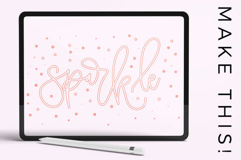 Procreate Lettering Brush Bundle Digital Pattern Beck McCormick 