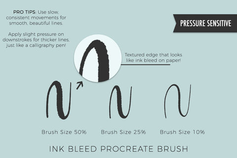 Procreate Lettering Brush Bundle Digital Pattern Beck McCormick 
