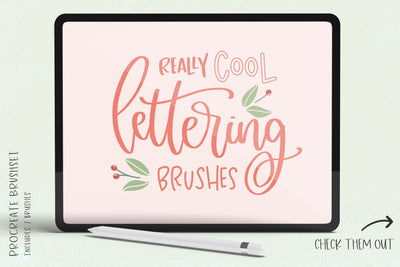 Procreate Lettering Brush Bundle Digital Pattern Beck McCormick 