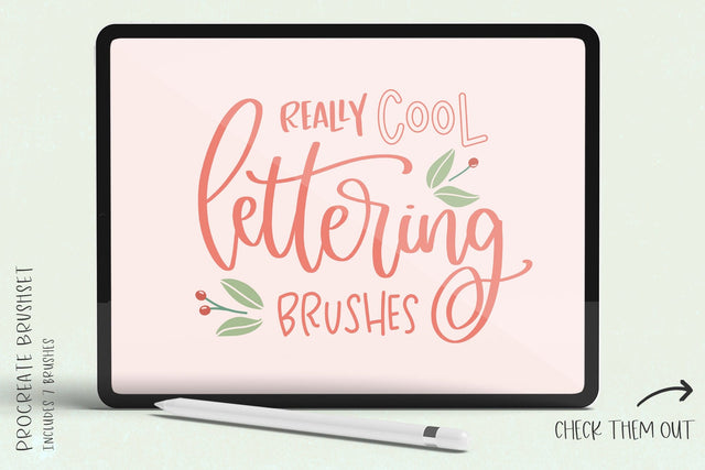 Procreate Lettering Brush Bundle Digital Pattern Beck McCormick 