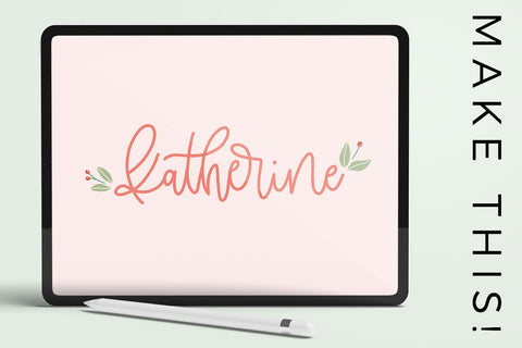 Procreate Lettering Brush Bundle Digital Pattern Beck McCormick 