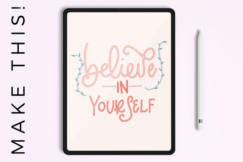 Procreate Lettering Brush Bundle Digital Pattern Beck McCormick 