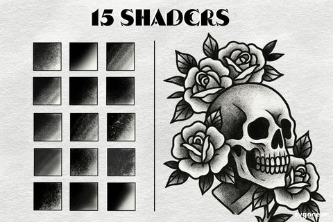 Procreate Tattoo Brushes Digital Pattern SvgOcean 