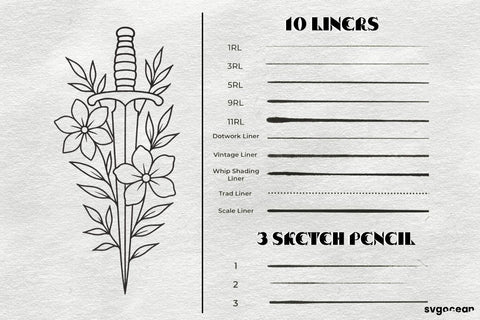 Procreate Tattoo Brushes Digital Pattern SvgOcean 