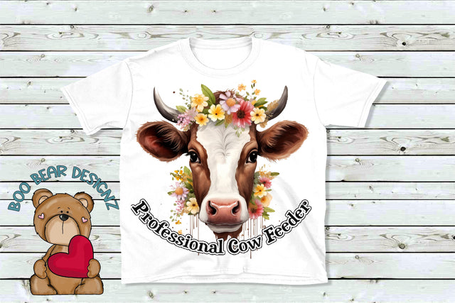 Professional Cow Feeder Sublimation Sublimation Boo Bear Designz 