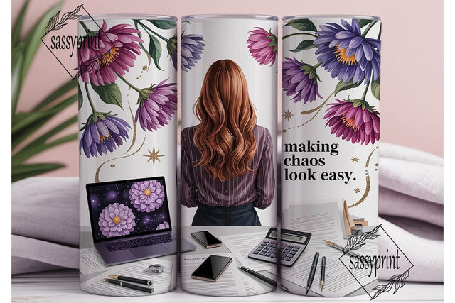 Professional Desk Life Tumbler Wrap PNG Sublimation sassyprint 