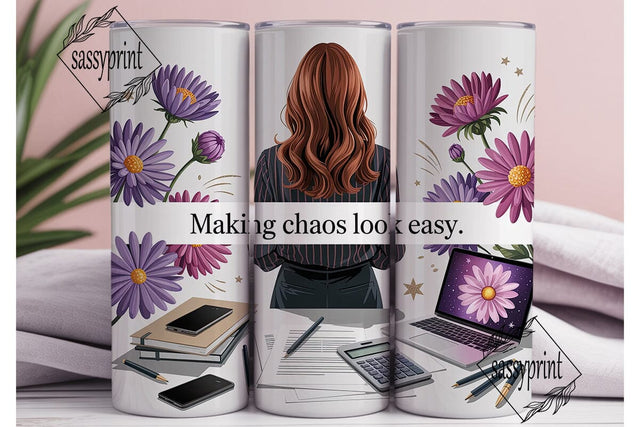 Professional Desk Life Tumbler Wrap PNG Sublimation sassyprint 