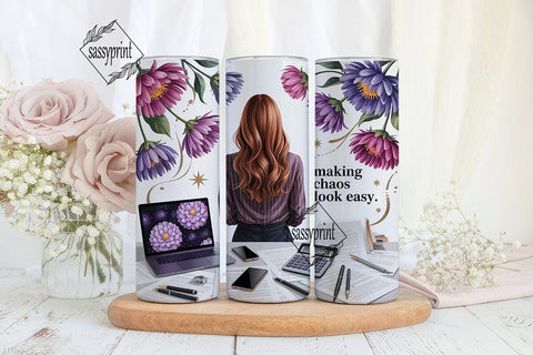 Professional Desk Life Tumbler Wrap PNG Sublimation sassyprint 