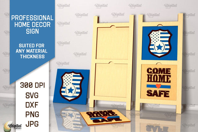 Professional Home Decor Sign Laser Cut. Police SVG SVG Evgenyia Guschina 
