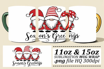 Professional mug wrap designs, impress your friends! , Xmas Sublimation afrosvg 