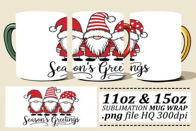 Professional mug wrap designs, impress your friends! , Xmas Sublimation afrosvg 