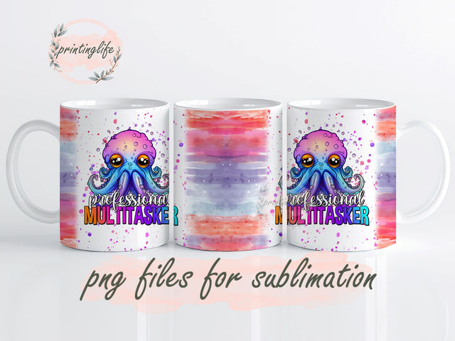 PROFESSIONAL MULTITASKER Mug Wrap Design, Instant Digital Design Download Mug Wrap Design, Mug Design PNG Sublimation PrintingLife 