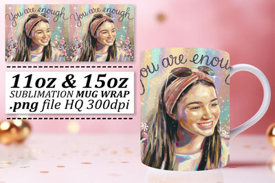 Professional-quality mug wraps, designed for sublimation! , Woman Sublimation afrosvg 