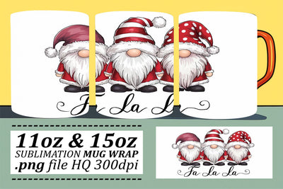 Professional-quality mug wraps, designed for sublimation! , Xmas Sublimation afrosvg 