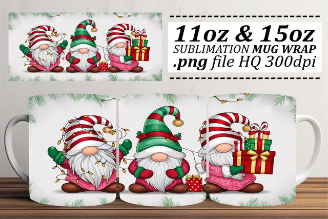 Professional-quality mug wraps, stand out with style! , Christmas Sublimation afrosvg 
