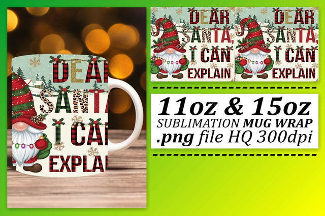 Professional-quality mug wraps, stand out with style! , Gnomes Sublimation afrosvg 