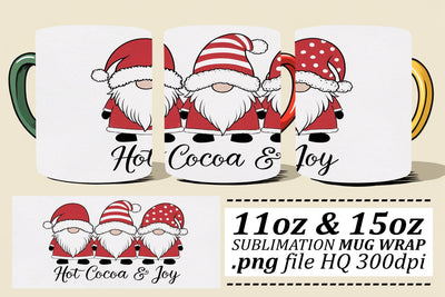 Professional-quality mug wraps, stand out with style! , Xmas Sublimation afrosvg 