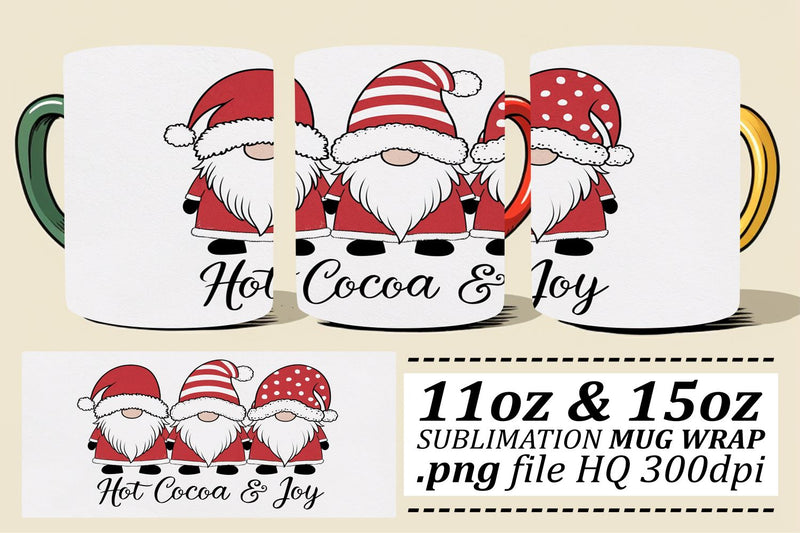 Professional-quality mug wraps, stand out with style! , Xmas Sublimation afrosvg 