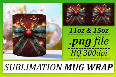 Professional-quality mug wraps, stand out with style! , Xmas Sublimation afrosvg 