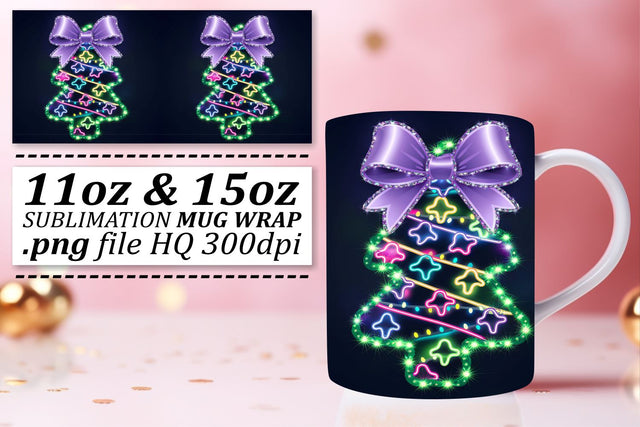Professional quality PNGs, ideal for crafters! , Neon Xmas Sublimation afrosvg 