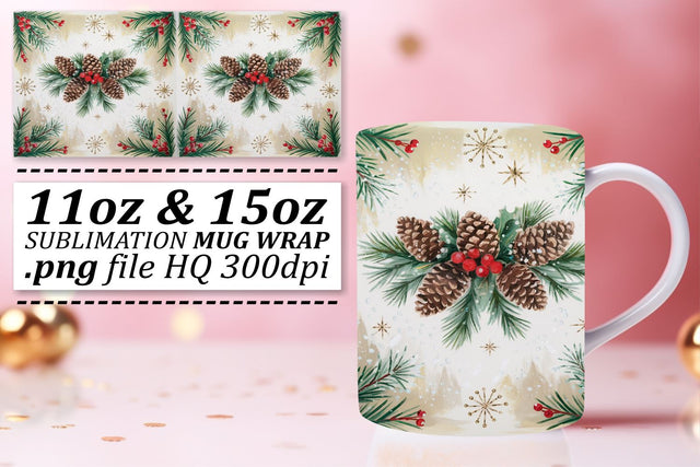 Professional-quality templates, elevate your mugs! , Christmas Sublimation afrosvg 